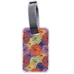 Vintage Floral Collage Pattern Luggage Tags (two Sides) by dflcprints