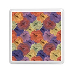 Vintage Floral Collage Pattern Memory Card Reader (square)  by dflcprints