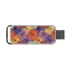 Vintage Floral Collage Pattern Portable Usb Flash (one Side) by dflcprints