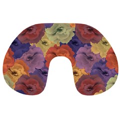 Vintage Floral Collage Pattern Travel Neck Pillows