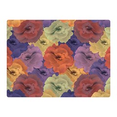 Vintage Floral Collage Pattern Double Sided Flano Blanket (mini) 