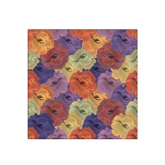 Vintage Floral Collage Pattern Satin Bandana Scarf