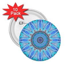 Sapphire Ice Flame, Light Bright Crystal Wheel 2 25  Buttons (10 Pack)  by DianeClancy