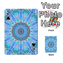 Sapphire Ice Flame, Light Bright Crystal Wheel Playing Cards 54 Designs  by DianeClancy