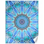 Sapphire Ice Flame, Light Bright Crystal Wheel Canvas 12  x 16   11.86 x15.41  Canvas - 1