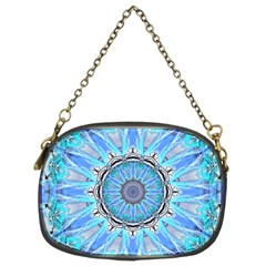 Sapphire Ice Flame, Light Bright Crystal Wheel Chain Purses (two Sides)  by DianeClancy