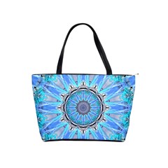 Sapphire Ice Flame, Light Bright Crystal Wheel Shoulder Handbags by DianeClancy