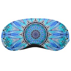 Sapphire Ice Flame, Light Bright Crystal Wheel Sleeping Masks by DianeClancy