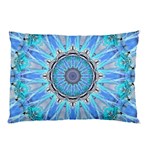 Sapphire Ice Flame, Light Bright Crystal Wheel Pillow Case (Two Sides) Front