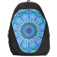 Sapphire Ice Flame, Light Bright Crystal Wheel Backpack Bag by DianeClancy