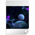 The Music Of My Goddess, Abstract Cyan Mystery Planet Canvas 24  x 36  23.35 x34.74  Canvas - 1