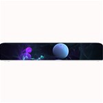 The Music Of My Goddess, Abstract Cyan Mystery Planet Small Bar Mats 24 x4  Bar Mat