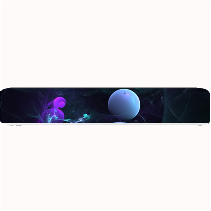 The Music Of My Goddess, Abstract Cyan Mystery Planet Small Bar Mats