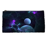 The Music Of My Goddess, Abstract Cyan Mystery Planet Pencil Cases Front