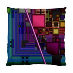 Jewel City, Radiant Rainbow Abstract Urban Standard Cushion Case (two Sides) by DianeClancy