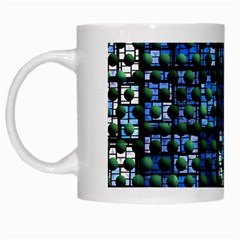 Looking Out At Night, Abstract Venture Adventure (venture Night Ii) White Mugs by DianeClancy