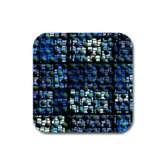 Looking Out At Night, Abstract Venture Adventure (venture Night Ii) Rubber Square Coaster (4 Pack)  by DianeClancy