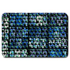 Looking Out At Night, Abstract Venture Adventure (venture Night Ii) Large Doormat  by DianeClancy