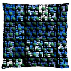 Looking Out At Night, Abstract Venture Adventure (venture Night Ii) Large Cushion Case (one Side) by DianeClancy