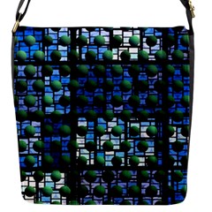 Looking Out At Night, Abstract Venture Adventure (venture Night Ii) Flap Messenger Bag (s) by DianeClancy