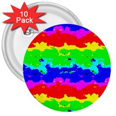 Colorful Digital Abstract  3  Buttons (10 Pack)  by dflcprints