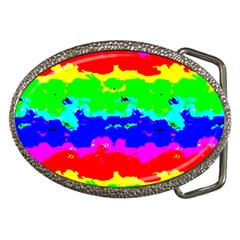 Colorful Digital Abstract  Belt Buckles by dflcprints