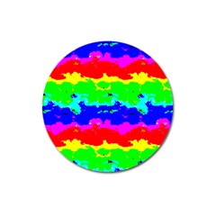 Colorful Digital Abstract  Magnet 3  (round) by dflcprints