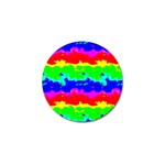 Colorful Digital Abstract  Golf Ball Marker Front