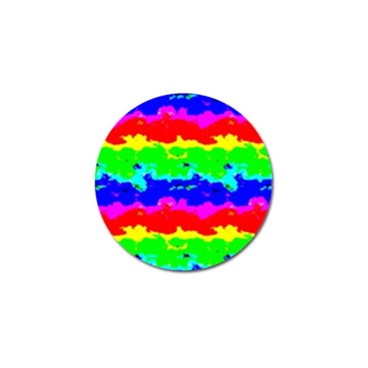 Colorful Digital Abstract  Golf Ball Marker