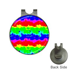 Colorful Digital Abstract  Hat Clips With Golf Markers by dflcprints