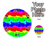 Colorful Digital Abstract  Playing Cards 54 (Round)  Front - Spade10