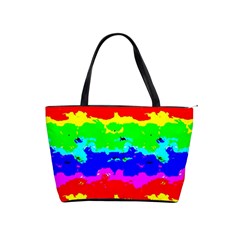 Colorful Digital Abstract  Shoulder Handbags by dflcprints