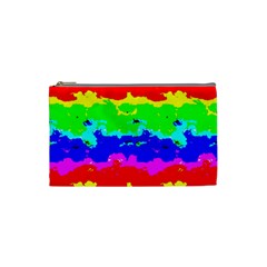 Colorful Digital Abstract  Cosmetic Bag (small)  by dflcprints