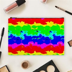 Colorful Digital Abstract  Cosmetic Bag (large)  by dflcprints