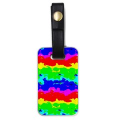 Colorful Digital Abstract  Luggage Tags (one Side)  by dflcprints