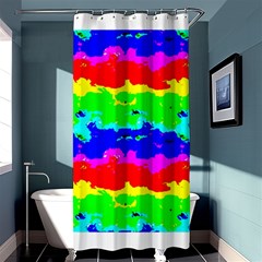 Colorful Digital Abstract  Shower Curtain 36  X 72  (stall)  by dflcprints