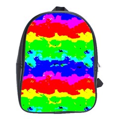 Colorful Digital Abstract  School Bags (xl)  by dflcprints