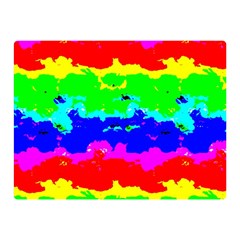 Colorful Digital Abstract  Double Sided Flano Blanket (mini) 