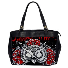 Dark Owl Oversize Office Handbag (one Side) by DryInk