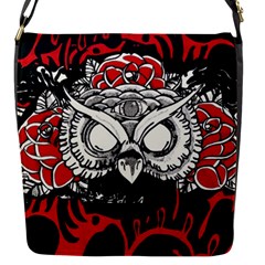 Dark Owl Flap Closure Messenger Bag (small) by DryInk