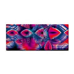 Cosmic Heart Of Fire, Abstract Crystal Palace Hand Towel by DianeClancy