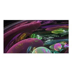 Creation Of The Rainbow Galaxy, Abstract Satin Shawl by DianeClancy