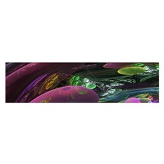 Creation Of The Rainbow Galaxy, Abstract Satin Scarf (oblong) by DianeClancy