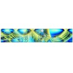 Crystal Lime Turquoise Heart Of Love, Abstract Flano Scarf (Large) Front