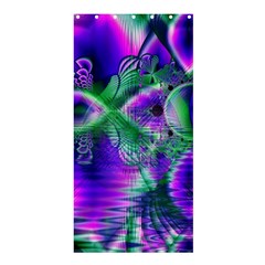 Evening Crystal Primrose, Abstract Night Flowers Shower Curtain 36  X 72  (stall)  by DianeClancy