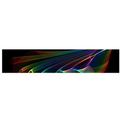  Flowing Fabric Of Rainbow Light, Abstract  Flano Scarf (small) by DianeClancy