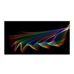  Flowing Fabric Of Rainbow Light, Abstract  Satin Wrap by DianeClancy