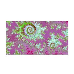 Raspberry Lime Surprise, Abstract Sea Garden  Satin Wrap by DianeClancy