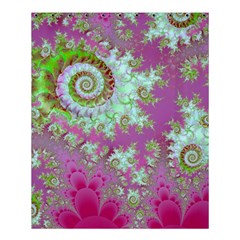 Raspberry Lime Surprise, Abstract Sea Garden  Shower Curtain 60  X 72  (medium)  by DianeClancy