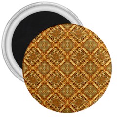 Luxury Check Ornate Pattern 3  Magnets by dflcprints